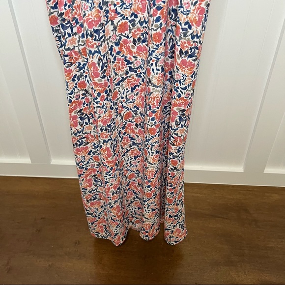 1 STATE Floral-Print Ruched Slipdress - Picture 7 of 10